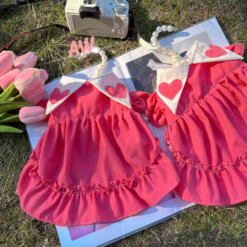 Pink Heart Pet Dress