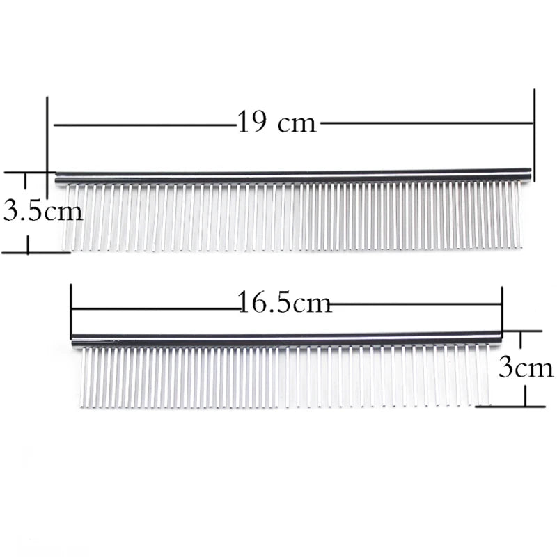 Pet Comb Long Thick Hair Fur Removal Brush 16/19cm