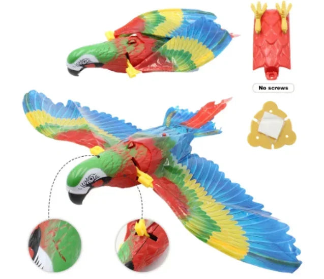 Simulation Bird Interactive Cat Toys Electric Hanging Eagle