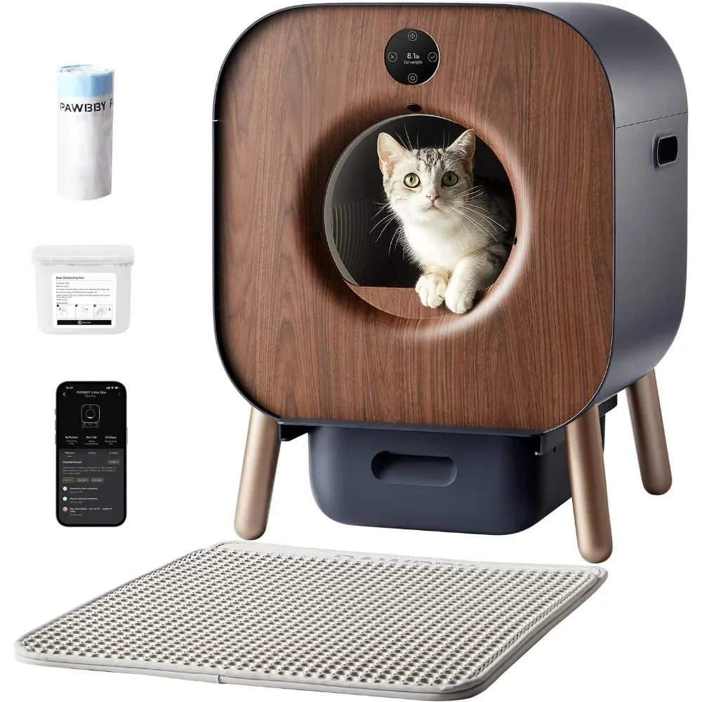 Automatic Cat Litter Box Self Cleaning for Multi Cats