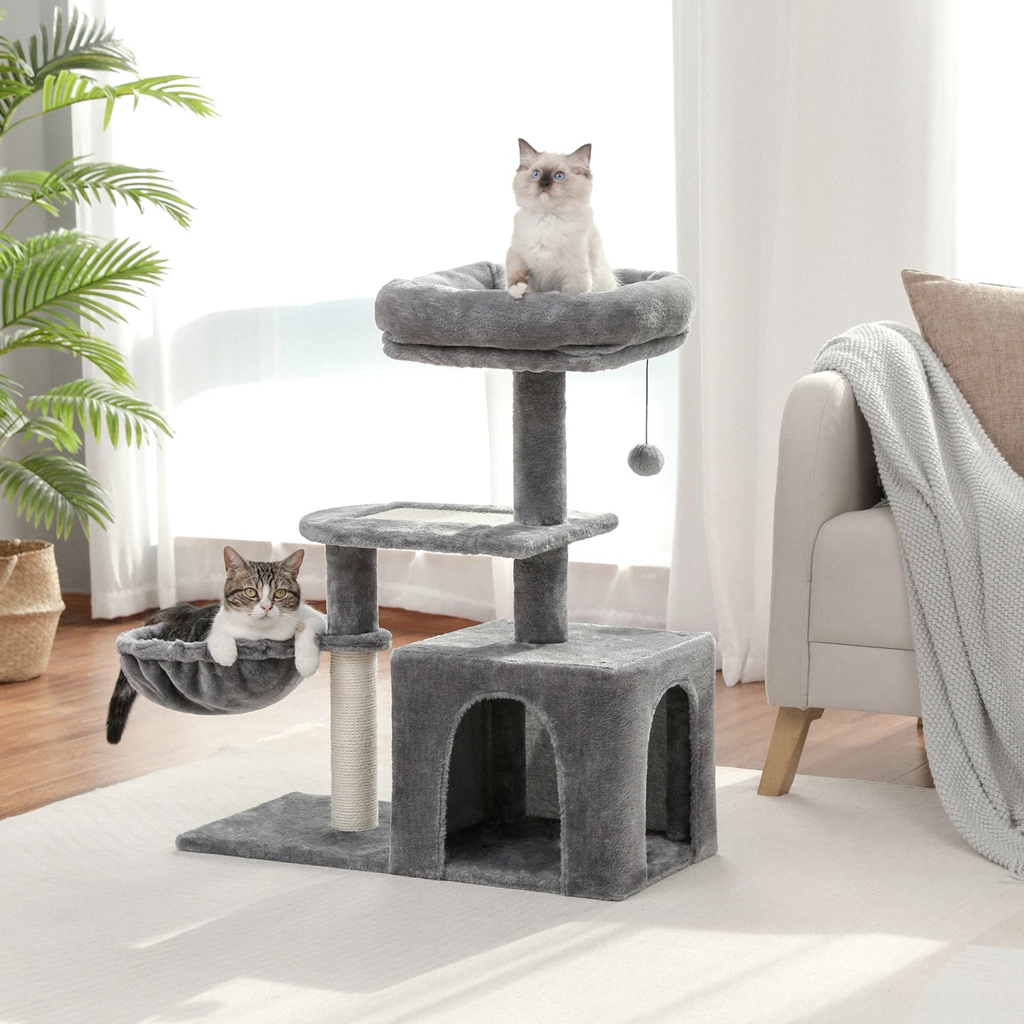 Light Gray Cat Tree Small size