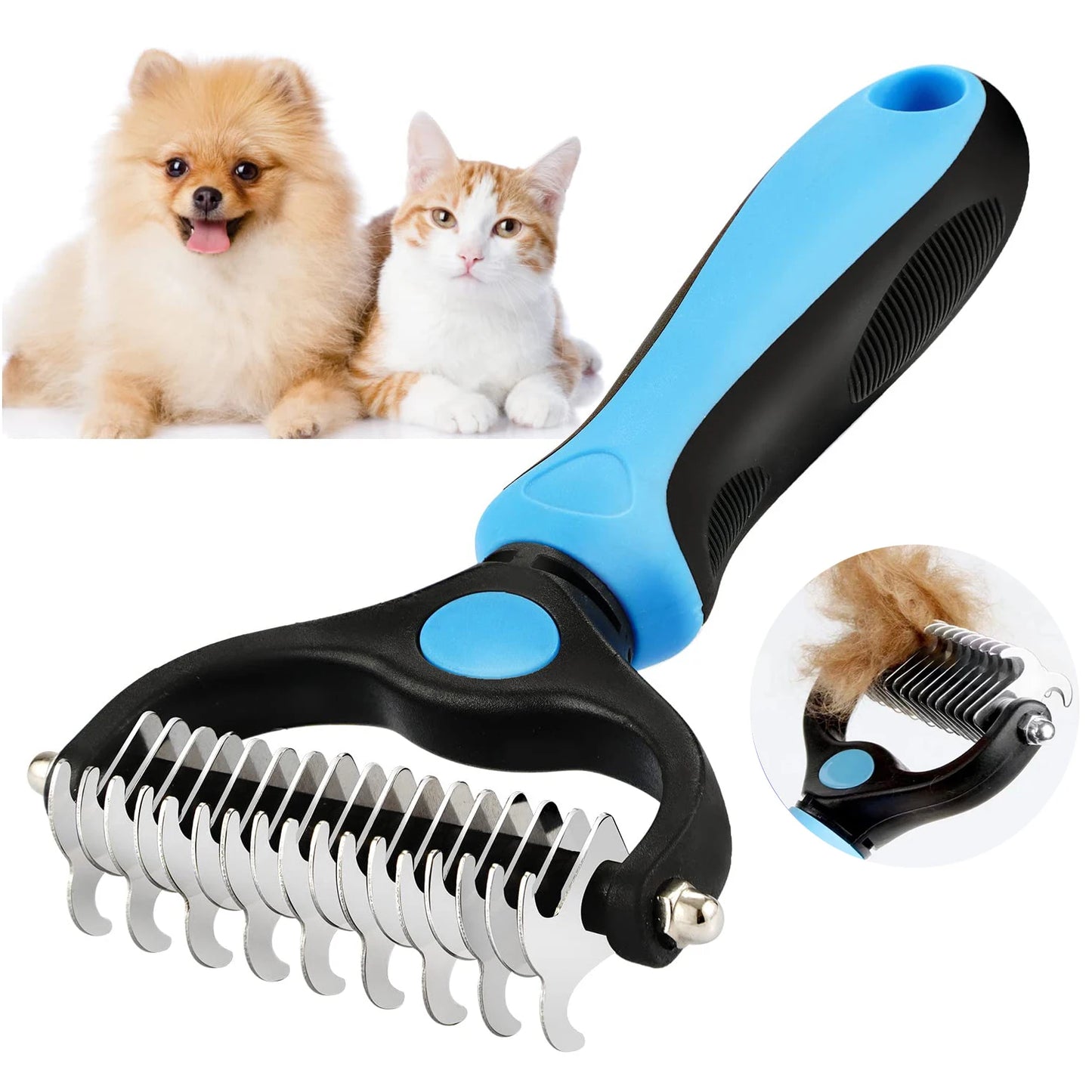 Professional Pet Deshedding Brush Dog Hair Remover