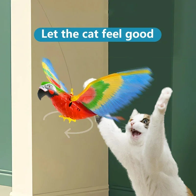 Simulation Bird Interactive Cat Toys Electric Hanging Eagle